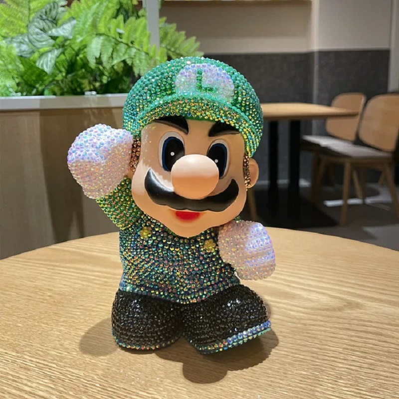Kingdom Kids Education - Kreskówkowy Mario Dinozaur DIY Diamentowa Naklejka