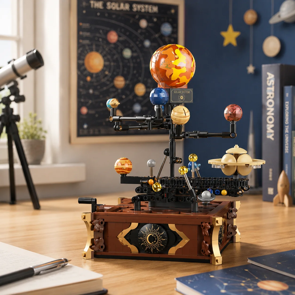 Solar System Model - 697 elementów Klasyczny Kosmiczny Układ Słoneczny
