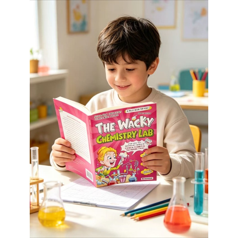 Kids Education Age - Szalona Laboratorium Chemiczne: Dziecięcy Komiks Naukowy,