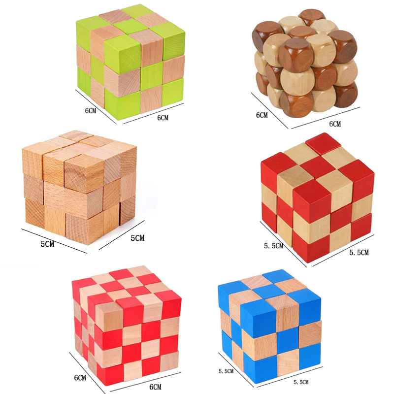Kwadratowa Kostka Węża - Drewn – Brain Teaser Cube recenzja i cena