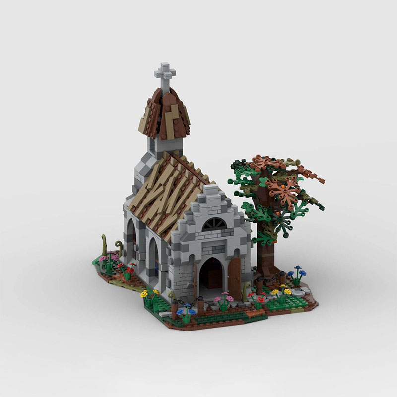 1130 elementów MOC Wioska Kośc – Kingdom Kids Education recenzja i cena