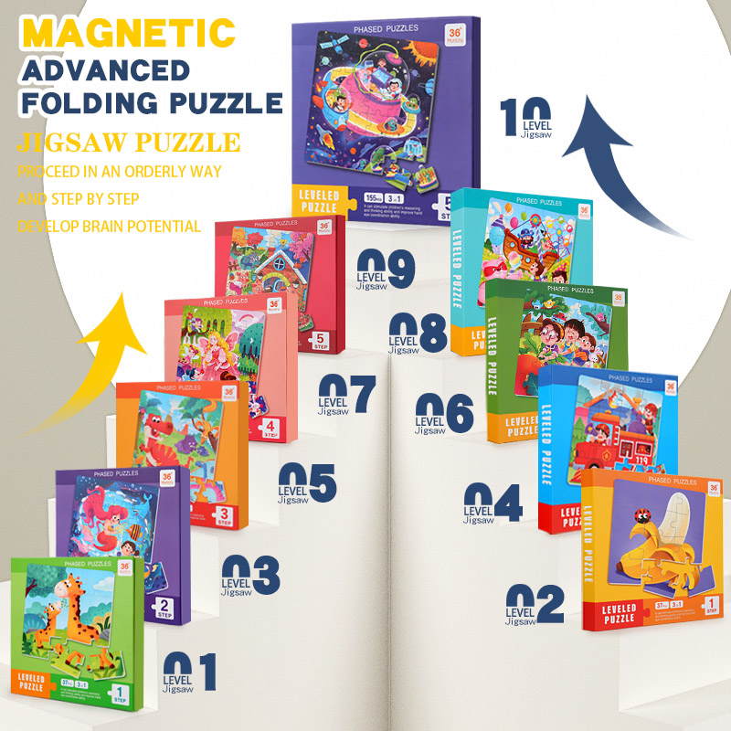 Magnetyczne drewniane puzzle d – Kids Education Material recenzja i cena